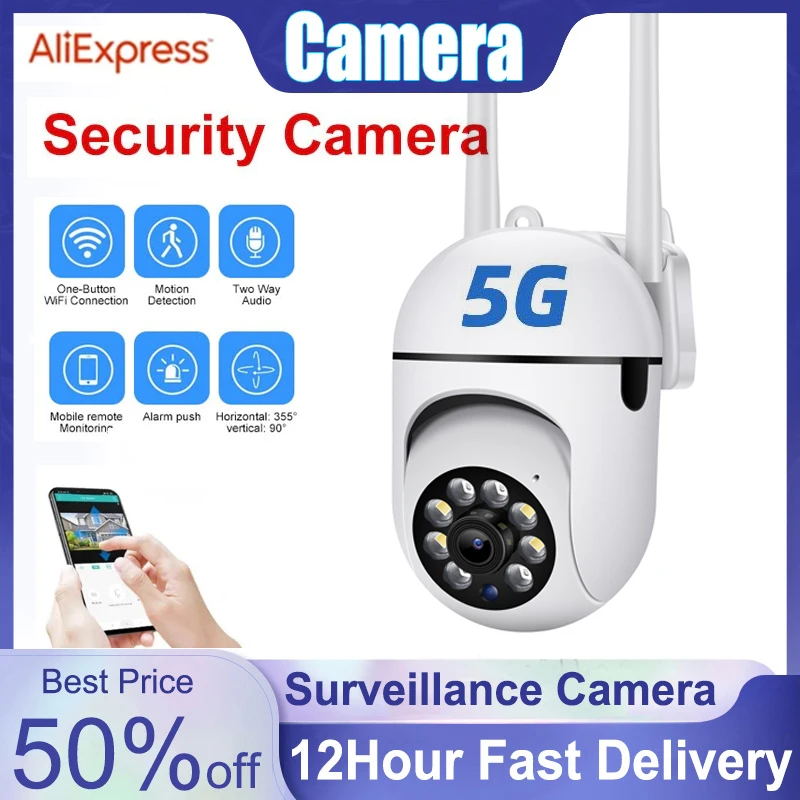 5G PTZ WIFI IP Camera Audio CCTV Surveillance Outdoor 4X Digital Zoom Night Full Color Wireless Waterproof H.265 Audio Security
5G PTZ WIFI IP Camera Audio CCTV Surveillance Outdoor 4X Digital Zoom Night Full Color Wireless Waterproof H.265 Audio Security