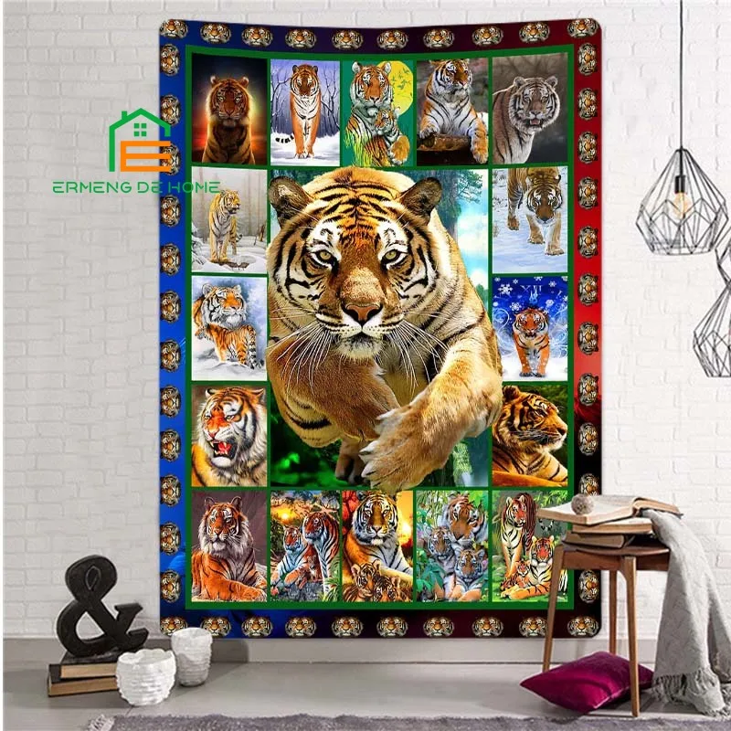 3D Animal Tiger Printed Flannel Tapestry Tiger Wall Hanging Animal Style Wall Tapestries Tiger Wall Art Decor
3D Animal Tiger Printed Flannel Tapestry Tiger Wall Hanging Animal Style Wall Tapestries Tiger Wall Art Decor