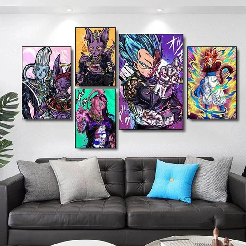Wall Art Japanese Anime Dragon Ball Picture Super Goku Gohan Canvas Prints Poster Home Decoration Painting Modular Living Room
Wall Art Japanese Anime Dragon Ball Picture Super Goku Gohan Canvas Prints Poster Home Decoration Painting Modular Living Room