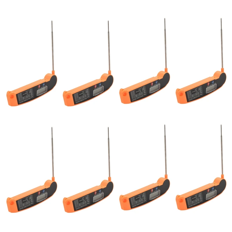 8X Digital Instant Read Meat Thermometer With Highly Accurate Temperature Probe, Electric Cooking Thermometer 
8X Digital Instant Read Meat Thermometer With Highly Accurate Temperature Probe, Electric Cooking Thermometer