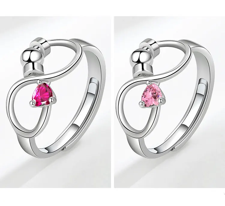 Valentine's Day Jewelry Infinity Crystal Heart Rings for Women Stainless Steel Sliver Color Adjustable Wedding Ring Jewelry Gift
Valentine's Day Jewelry Infinity Crystal Heart Rings for Women Stainless Steel Sliver Color Adjustable Wedding Ring Jewelry Gift