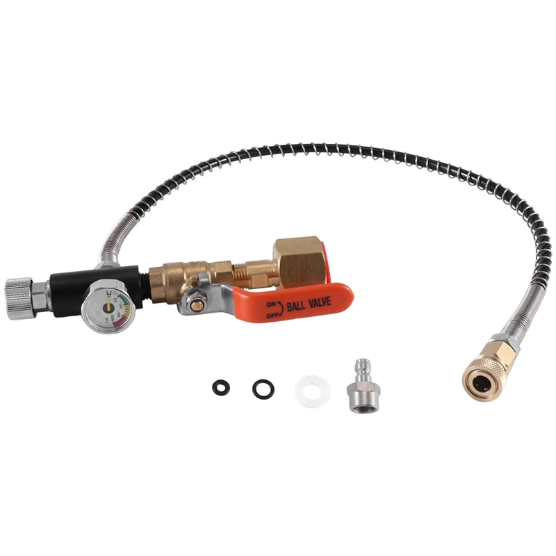 Charging Valve Connector, Carbon Dioxide Inflation Connector M11X1 Thread Quick Connect Adapter
Charging Valve Connector, Carbon Dioxide Inflation Connector M11X1 Thread Quick Connect Adapter