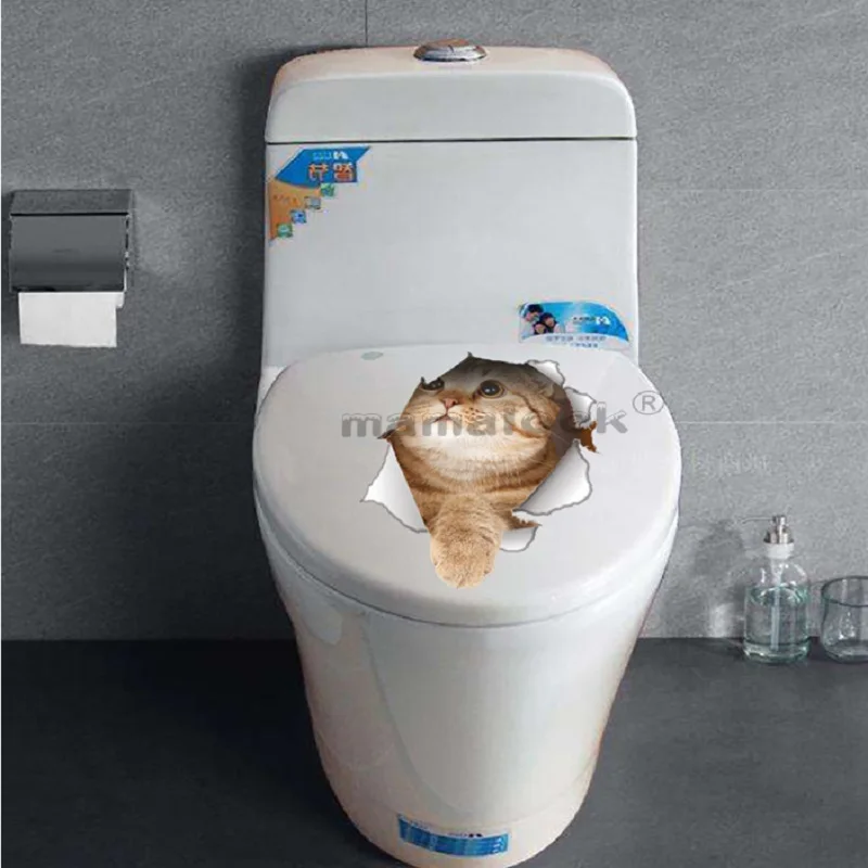 Hole View Cute Look Up Cat 3D Waterproof Wall Stickers Bathroom Toilet Living-room Home Decor Decal Poster Background Super12
Hole View Cute Look Up Cat 3D Waterproof Wall Stickers Bathroom Toilet Living-room Home Decor Decal Poster Background Super12