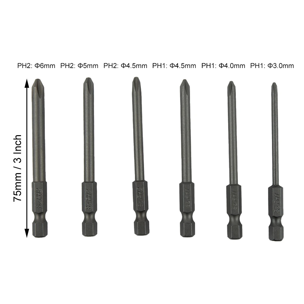 6Pcs Magnetic Screwdriver Bit Hex Cross Head Screwdriver Bit 1/4\\\\\\'\\\\\\' Shank Anti Slip Drill Bit Nutdrivers Hand Tools
6Pcs Magnetic Screwdriver Bit Hex Cross Head Screwdriver Bit 1/4\\\\\\'\\\\\\' Shank Anti Slip Drill Bit Nutdrivers Hand Tools