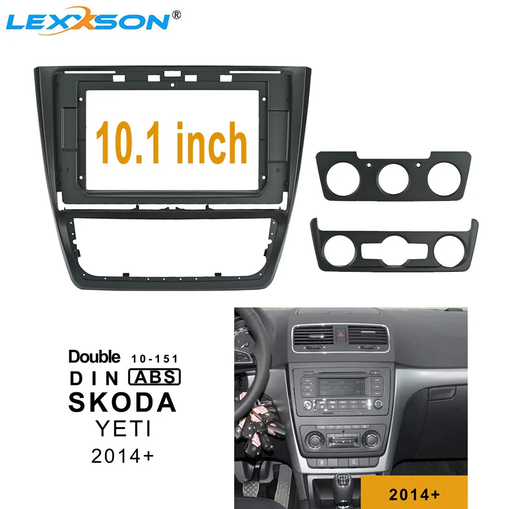 10.1inch 2din Car Radio Fascia For SKODA YETI 2014-2019 Double Din Fascias Audio Fitting Adaptor Dash Installation Car DVD Frame
10.1inch 2din Car Radio Fascia For SKODA YETI 2014-2019 Double Din Fascias Audio Fitting Adaptor Dash Installation Car DVD Frame