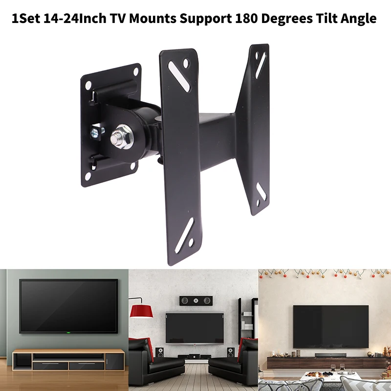 1Set 14-24Inch TV Mounts LCD LED Monitor Wall Mount Bracket Fixed Flat Panel TV Frame Support 180 Degrees Tilt Angle w/Screw
1Set 14-24Inch TV Mounts LCD LED Monitor Wall Mount Bracket Fixed Flat Panel TV Frame Support 180 Degrees Tilt Angle w/Screw