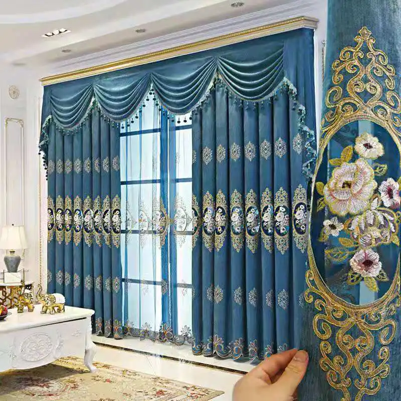 Curtains for Living Dining Room Bedroom Chenille Embroidery Hollow Thickening Double Sided Windows Door Kitchen Palace
Curtains for Living Dining Room Bedroom Chenille Embroidery Hollow Thickening Double Sided Windows Door Kitchen Palace