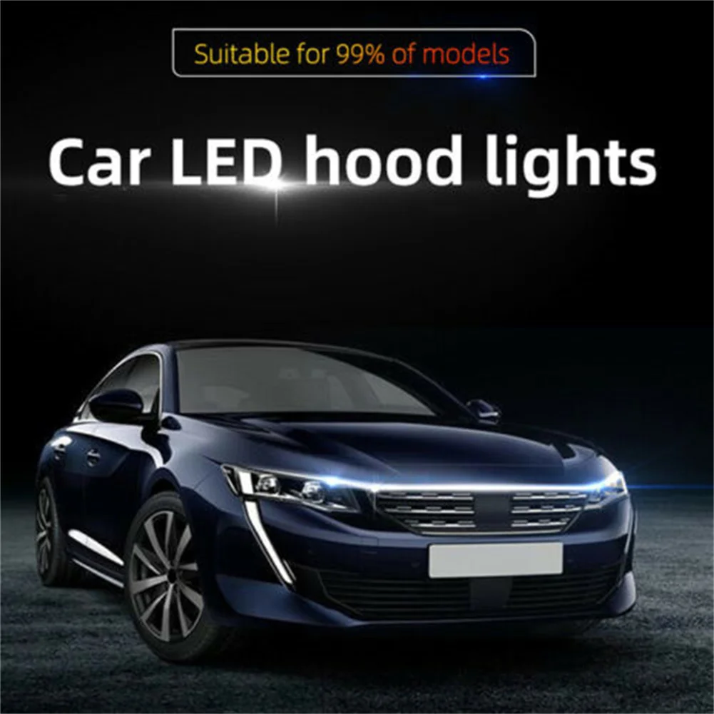 

1.8M 6500K Cold Light Universal Car Light Strip Light White 12V 1pc Ambient Light Daytime Running Light LED Strip