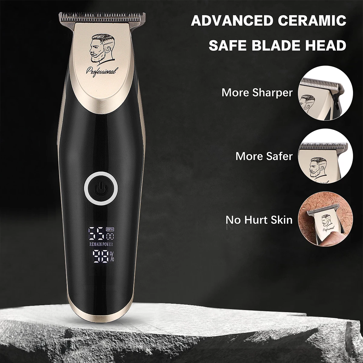 Men's Beard Trimmer Cordless Hair Clippers LED Display Hair Trimmer Professional Barber Shaving Grooming Machine Haircut Kit for
Men's Beard Trimmer Cordless Hair Clippers LED Display Hair Trimmer Professional Barber Shaving Grooming Machine Haircut Kit for