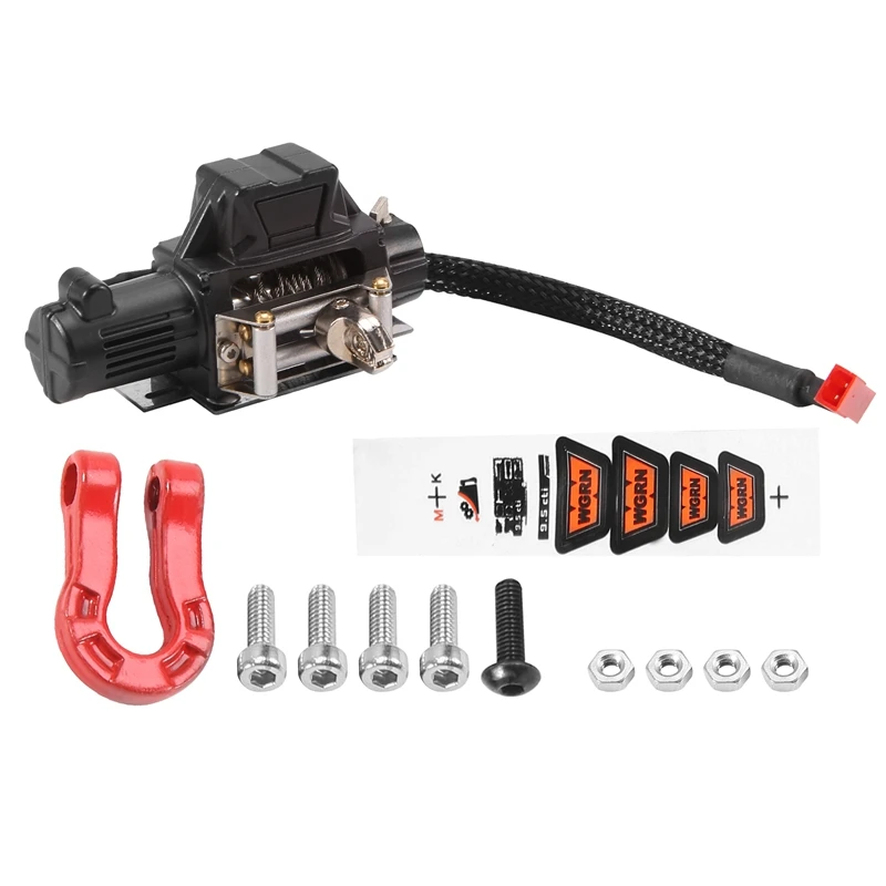 Hot Sale Metal Steel Wire Automatic Simulated Winch For 1/10 RC Crawler Car Axial SCX10 90046 Traxxas TRX4 D90 Redcat
Hot Sale Metal Steel Wire Automatic Simulated Winch For 1/10 RC Crawler Car Axial SCX10 90046 Traxxas TRX4 D90 Redcat
