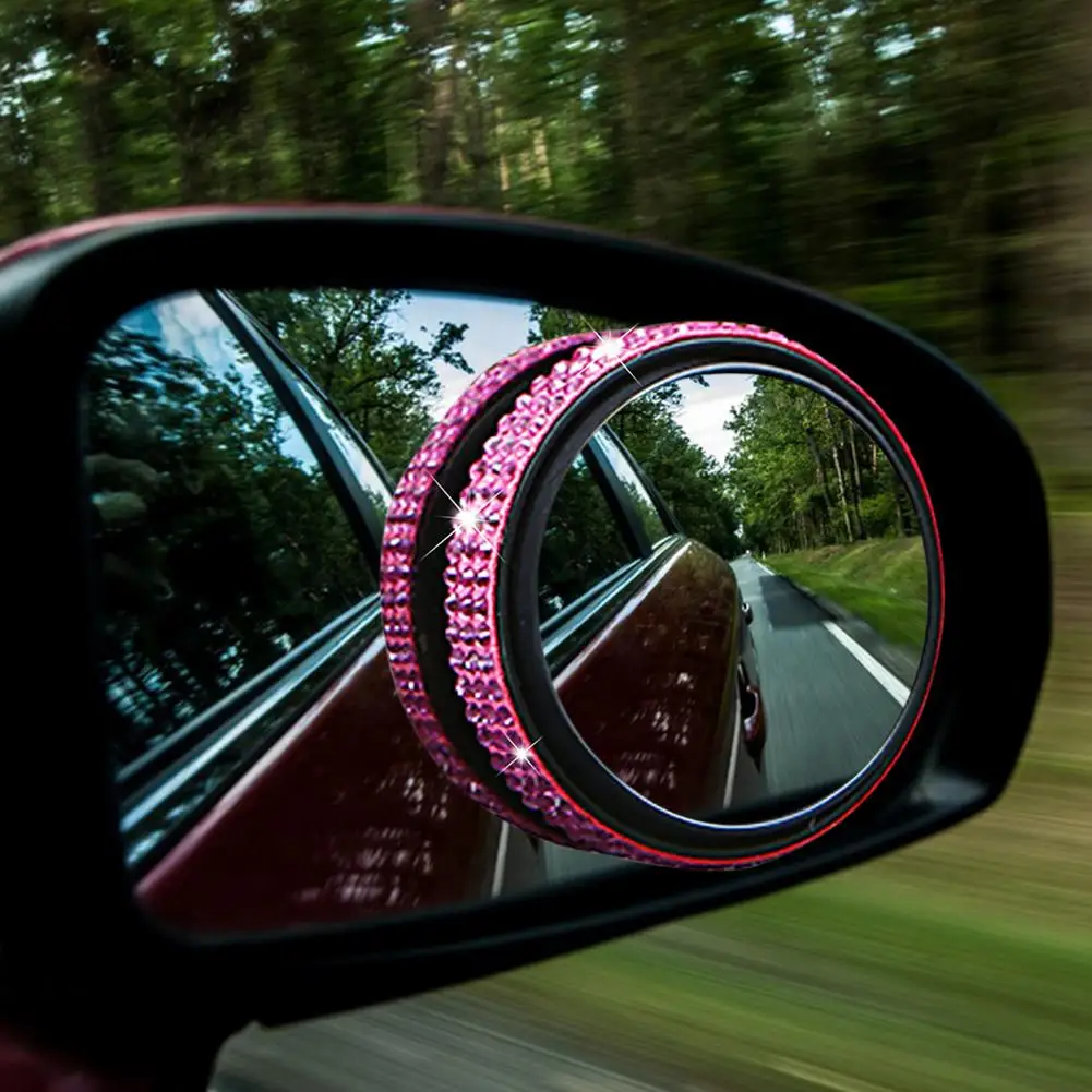2Pcs Blind Spot Mirrors Adjustable 360-degree Wide Angle Stick-on Design Glass Waterproof Rust-proof Blind Spot Mirrors
2Pcs Blind Spot Mirrors Adjustable 360-degree Wide Angle Stick-on Design Glass Waterproof Rust-proof Blind Spot Mirrors