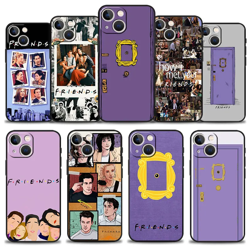 

Friends TV Show Purple Door Phone Case For Apple iPhone 14 13 11 12 Pro Max XR X 8 7 6 6S Plus XS 13mini SE Cover