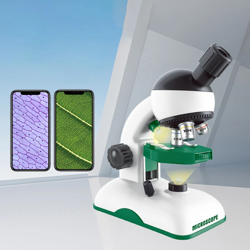 New 1200X Desktop Microscope DIY Kit Lab LED Light Home School Science Biological Educational Toys Children STEM Teaching Aids
New 1200X Desktop Microscope DIY Kit Lab LED Light Home School Science Biological Educational Toys Children STEM Teaching Aids