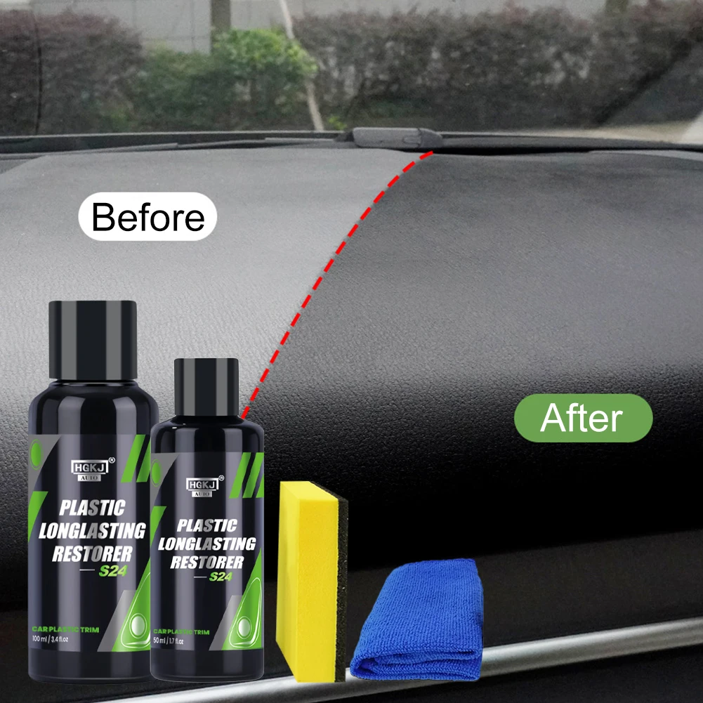 HGKJ S24 Plastic Interior/Exterior Recovery Restorer Trim Long-lasting Cleaner Agent Refresh Restoration Hydrophobic Coating
HGKJ S24 Plastic Interior/Exterior Recovery Restorer Trim Long-lasting Cleaner Agent Refresh Restoration Hydrophobic Coating