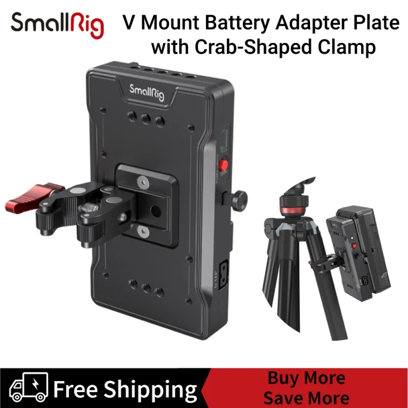 SmallRig V Mount пластина адаптера батареи с крабообразным/регулируемым зажимом 3202
SmallRig V Mount пластина адаптера батареи с крабообразным/регулируемым зажимом 3202