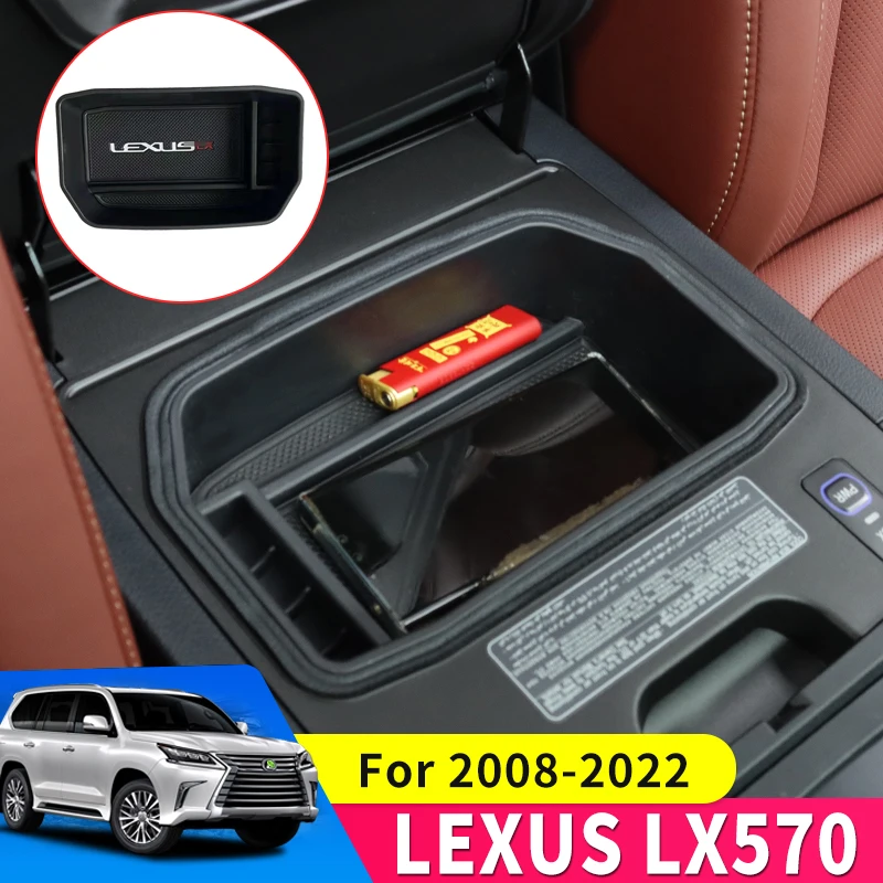 

Lexus LX570 Central Control Armrest Storage Box Modification 2008-2022 LX 570 Central Refrigerator Decoration Accessories