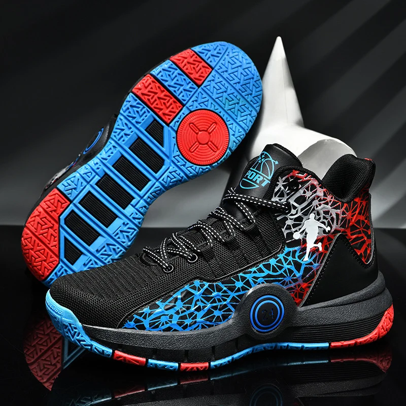 Hot Sale Brand Boys Basketball Shoes for Kids Sneakers Breathable boy's Basketball Sneakers High-top girl Basket Trainer Shoes
Hot Sale Brand Boys Basketball Shoes for Kids Sneakers Breathable boy's Basketball Sneakers High-top girl Basket Trainer Shoes