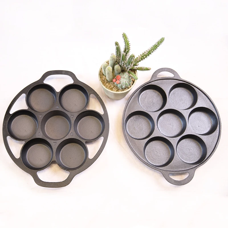 Cast Iron Cake Egg Hamburger Omelette Machine Household Baking Tray Seven-Hole Deep Commercial Cake Baking Mold 
Cast Iron Cake Egg Hamburger Omelette Machine Household Baking Tray Seven-Hole Deep Commercial Cake Baking Mold