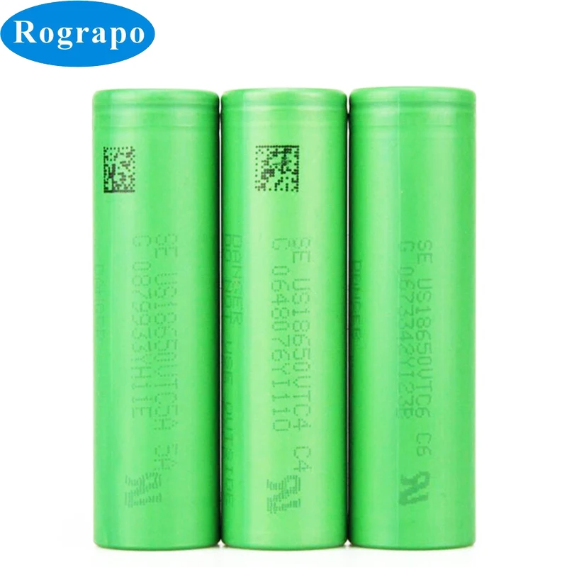 

3 PCS 18650 3.7V 3000mAh 30A Lithium Rechargeable Sony US18650 VTC4 VTC5 VTC5A VTC6 Battery Power Cell For Electric Tools Drone