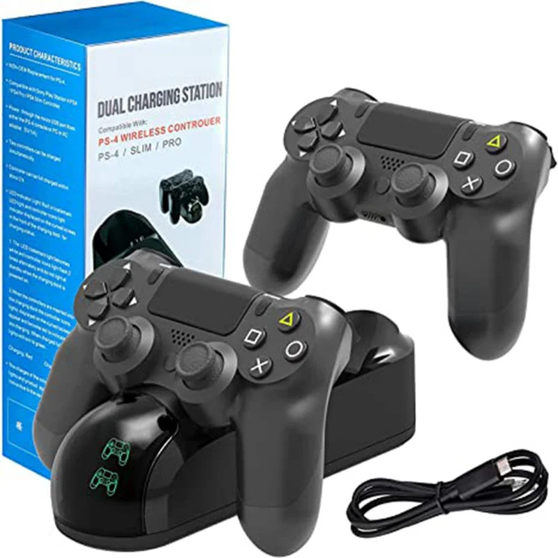 PS4 Controller Charger Dock Station PS4 Controller Charging Dock Station with 1.8-Hours Charging Chip Charging Dock Station
PS4 Controller Charger Dock Station PS4 Controller Charging Dock Station with 1.8-Hours Charging Chip Charging Dock Station