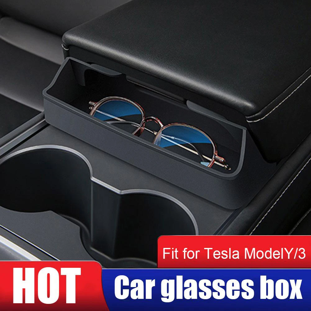 Auto Sunglasses Holder Armrest Box Glasses Pocket Center Console Organizer Car Case Accessories For Tesla Model 3/Y 2021-2023
Auto Sunglasses Holder Armrest Box Glasses Pocket Center Console Organizer Car Case Accessories For Tesla Model 3/Y 2021-2023