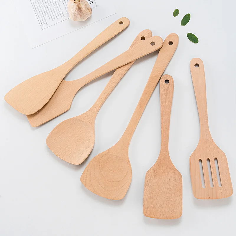 Japanese-style Unpainted Wooden Shovel Beech Long-handled Spatula Wooden Shovel Set Kitchen Baking Kitchen Utensils Cooking Set
Japanese-style Unpainted Wooden Shovel Beech Long-handled Spatula Wooden Shovel Set Kitchen Baking Kitchen Utensils Cooking Set