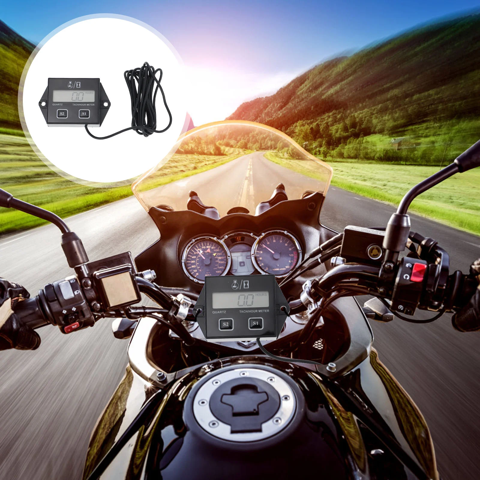Engine Timer Digital Gasoline Meter Gauge Motorcycle Tachometer Machine Parts Tach Motocross Hour Automotive Accessories 
Engine Timer Digital Gasoline Meter Gauge Motorcycle Tachometer Machine Parts Tach Motocross Hour Automotive Accessories
