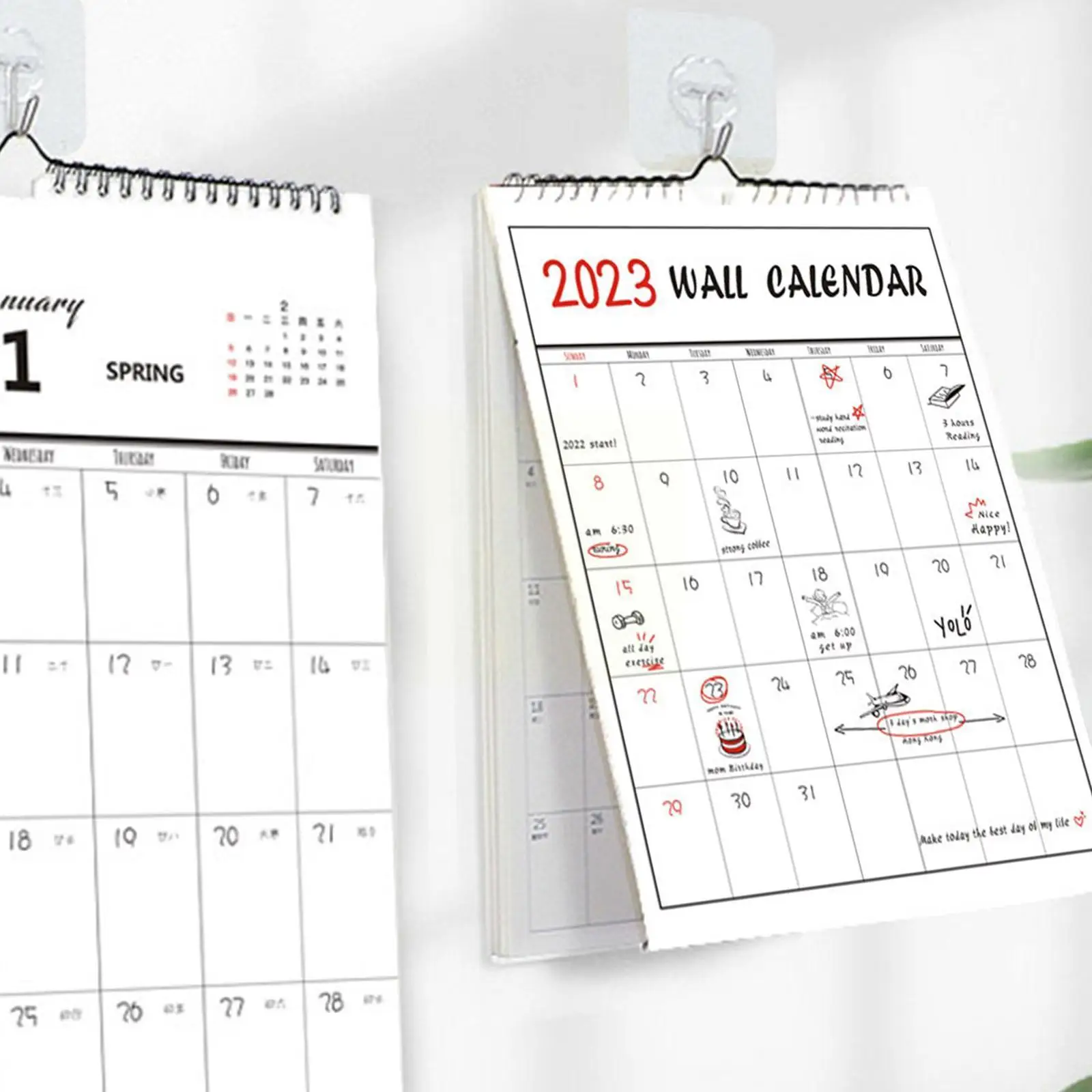Hand-painted Wall Calendar Hanging Wall Notepad Notepad Calendar Calen Simple Home Wall Office Card Punch Wall Cal Y0s6
Hand-painted Wall Calendar Hanging Wall Notepad Notepad Calendar Calen Simple Home Wall Office Card Punch Wall Cal Y0s6