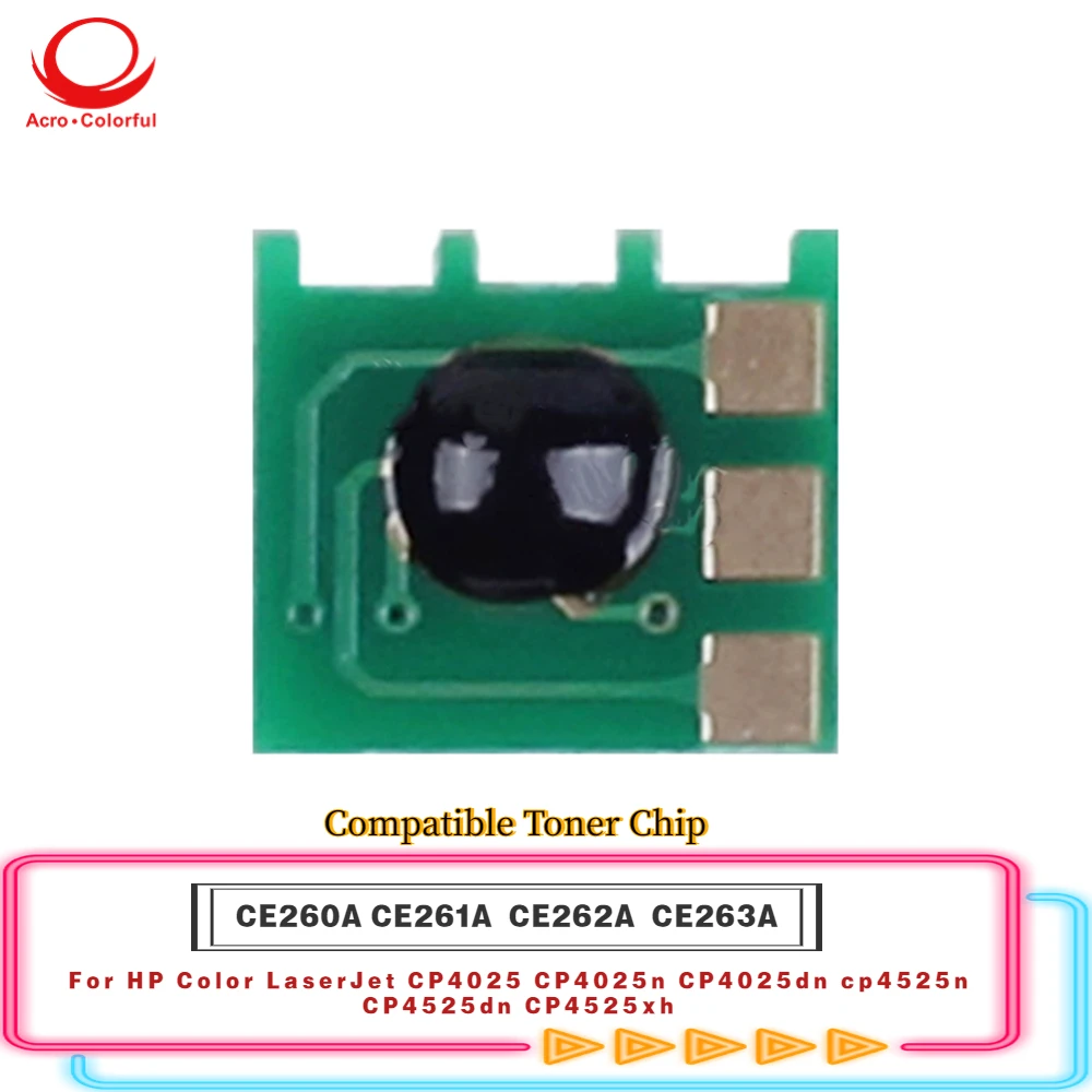 Compatible CE260A CE261A CE262A CE263A Toner Chip For HP Color LaserJet CP4025 CP4025n CP4025dn cp4525n CP4525dn CP4525xh
Compatible CE260A CE261A CE262A CE263A Toner Chip For HP Color LaserJet CP4025 CP4025n CP4025dn cp4525n CP4525dn CP4525xh