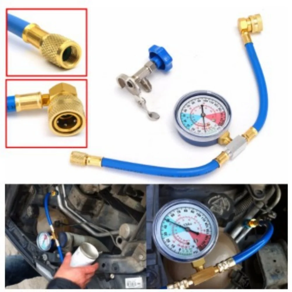 Universal r134a Gas Air Conditioning Refill R12 R22 R134a Refrigerant Gas Open Valve Car Air Conditioner Recharge Hose Gauge
Universal r134a Gas Air Conditioning Refill R12 R22 R134a Refrigerant Gas Open Valve Car Air Conditioner Recharge Hose Gauge