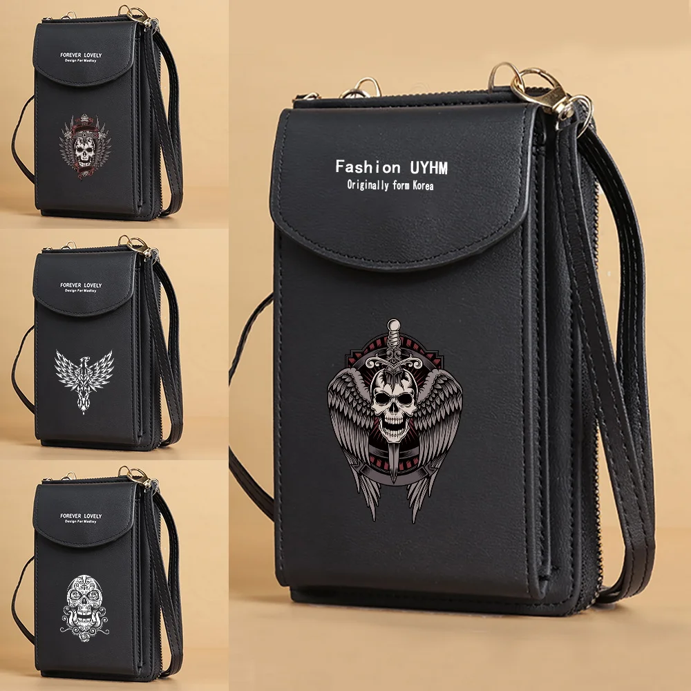 New Mobile Phone Crossbody Bags for Women Fashion Shoulder Bag Cell Phone Pouch Layer Wallet Skull Pattern Card Case Purse
New Mobile Phone Crossbody Bags for Women Fashion Shoulder Bag Cell Phone Pouch Layer Wallet Skull Pattern Card Case Purse
