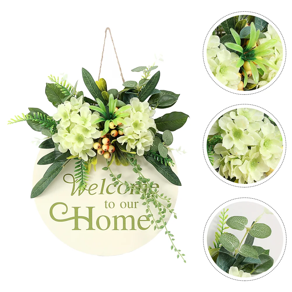 Wooden Welcome Plaque Front Door Wreath Sign Outdoor Wedding Decorations Green Leaf Spring Flower Wall Signs
Wooden Welcome Plaque Front Door Wreath Sign Outdoor Wedding Decorations Green Leaf Spring Flower Wall Signs