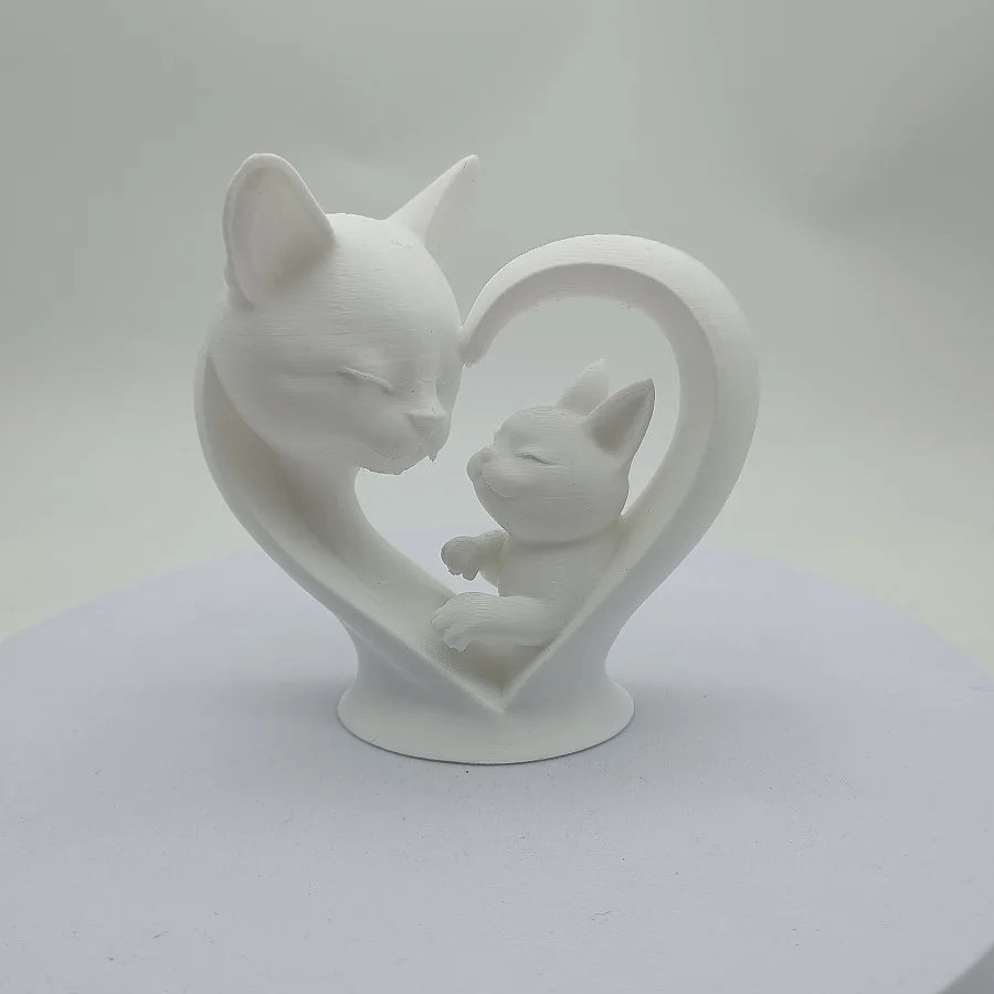 Фигурка кошки мама и котёнок 3D пластик
Фигурка кошки мама и котёнок 3D пластик
