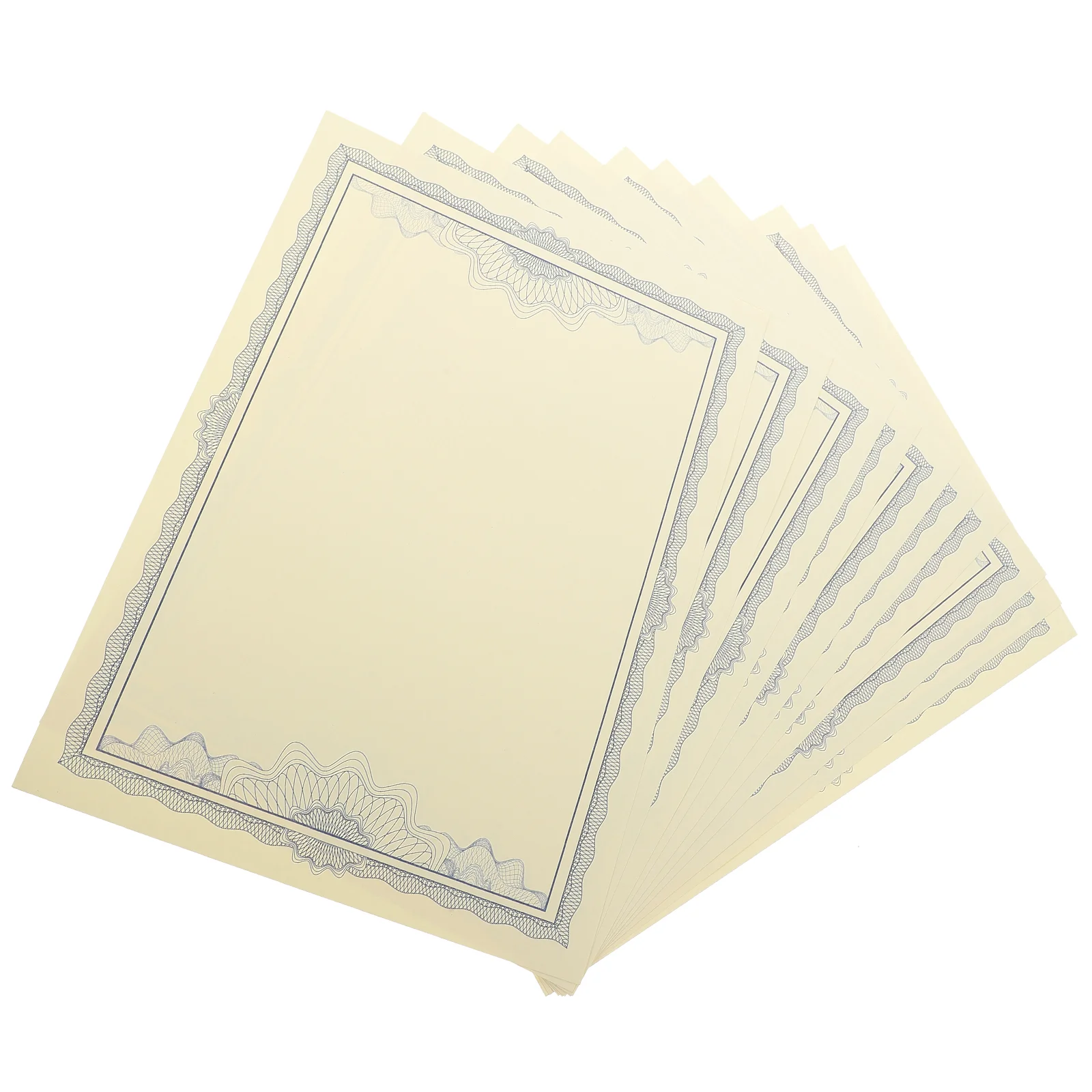 10 Sheets of Honor Certificate Inner Paper Printing Paper Inner Paper Diploma Blank Sheet for School Office Use 
10 Sheets of Honor Certificate Inner Paper Printing Paper Inner Paper Diploma Blank Sheet for School Office Use