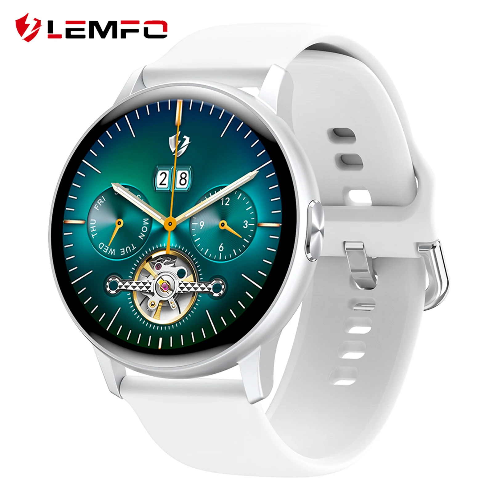 LEMFO смарт часы мужские женские наручные Bluetooth вызов LF28Pro умные аккумулятор 250 мАч