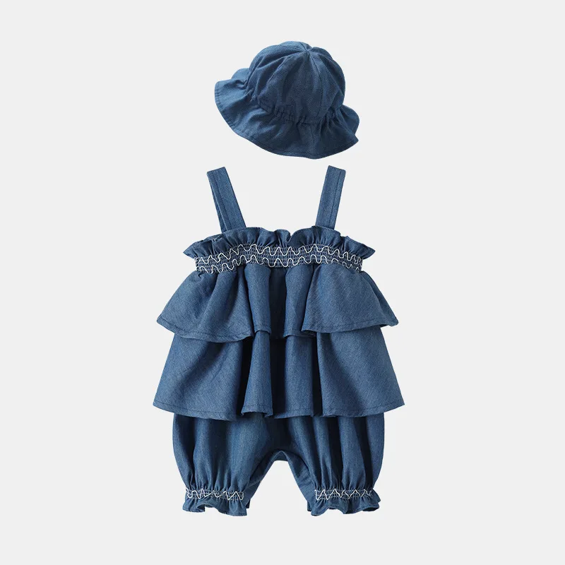 Baby Girl Clothes 0-3 Years Old Suspender Sleeveless Jumpsuit For Kids With a Hat 2023 Summer Newborn Baby Things
Baby Girl Clothes 0-3 Years Old Suspender Sleeveless Jumpsuit For Kids With a Hat 2023 Summer Newborn Baby Things
