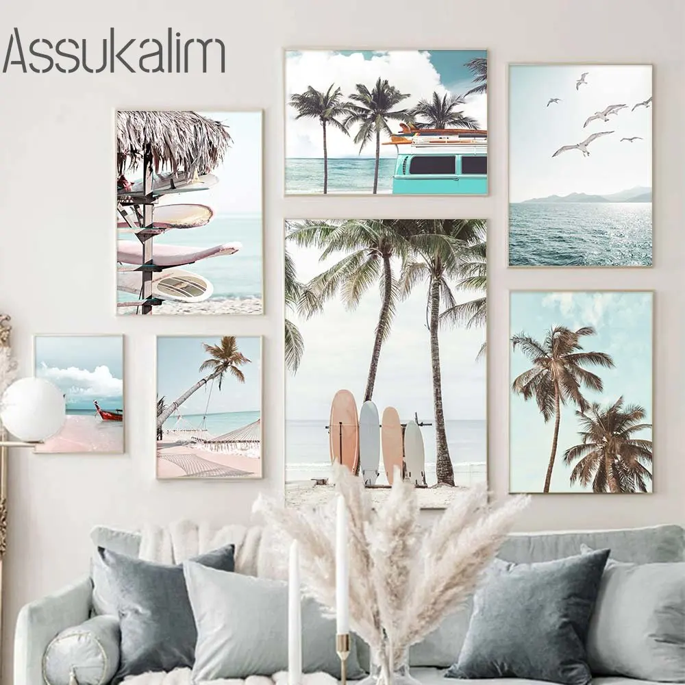 Seascape Print Pictures Camper Wall Art Sea Beach Canvas Poster Surfboard Palm Art Prints Nordic Posters Living Room Decoration
Seascape Print Pictures Camper Wall Art Sea Beach Canvas Poster Surfboard Palm Art Prints Nordic Posters Living Room Decoration