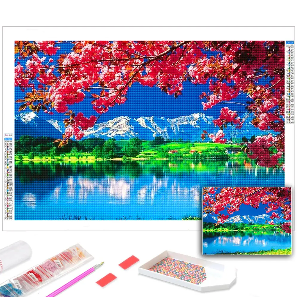 Алмазная живопись, картина из квадратных/круглых страз «сделай сам», вышивка крестиком «весенний пейзаж», подарок для домашнего декора
Алмазная живопись, картина из квадратных/круглых страз «сделай сам», вышивка крестиком «весенний пейзаж», подарок для домашнего декора