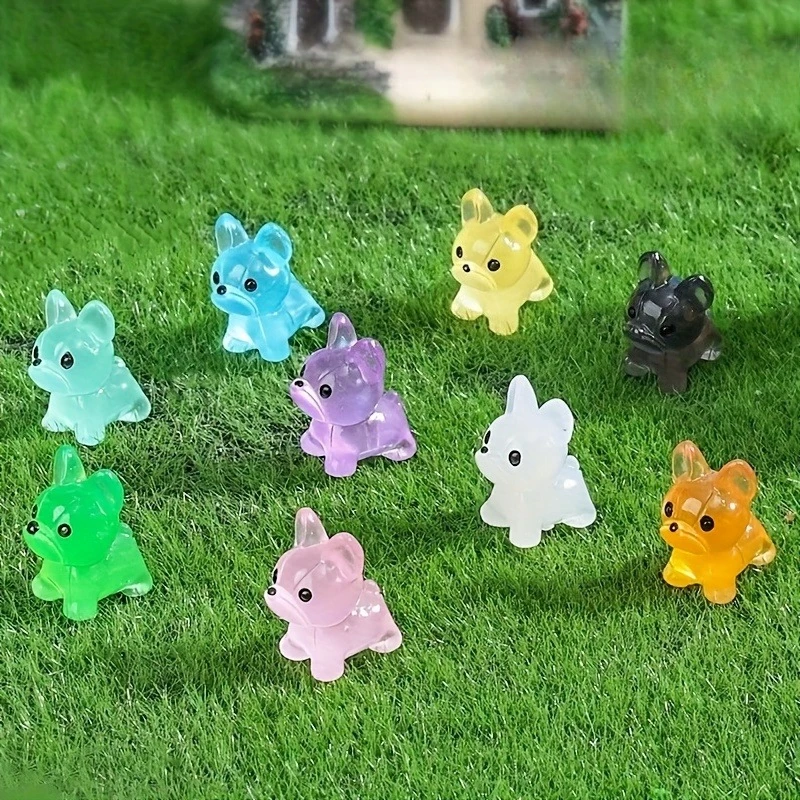 100/50Pcs Glow-in-the-Dark Mini Resin Dogs Cute French Bulldog Mini Figurines Luminous DIY Crafts Cake Landscape Garden Decor
100/50Pcs Glow-in-the-Dark Mini Resin Dogs Cute French Bulldog Mini Figurines Luminous DIY Crafts Cake Landscape Garden Decor