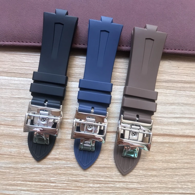 24mm-8mm Black Blue Brown Soft No Burr Rubber Watchband Special For Vacheron Constantin Watch Strap VC Wristband Bracelet
24mm-8mm Black Blue Brown Soft No Burr Rubber Watchband Special For Vacheron Constantin Watch Strap VC Wristband Bracelet
