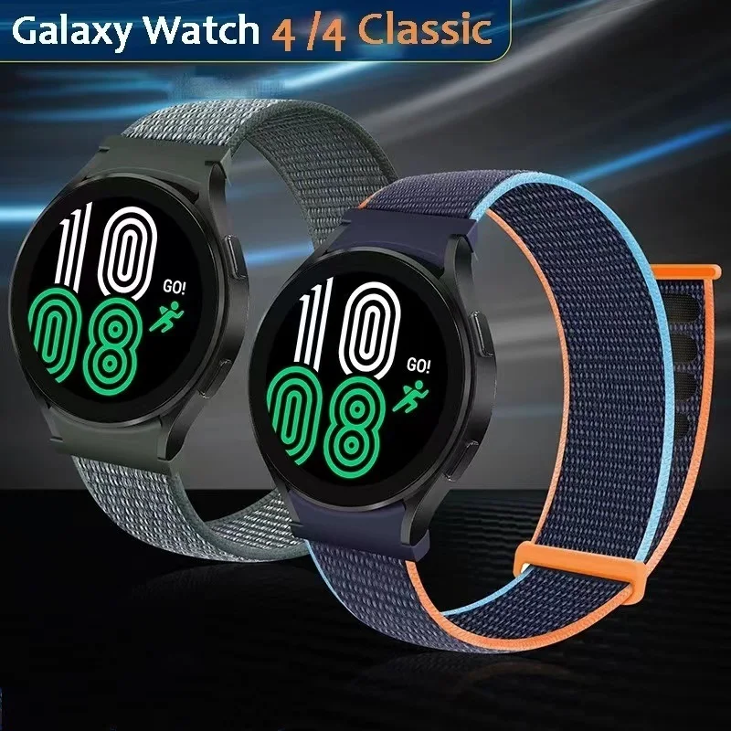 Ремешок нейлоновый для Samsung Galaxy Watch 4 40 мм 44 мм, плавный браслет для Galaxy Watch 4 Classic 42 46 мм с изогнутым концом
Ремешок нейлоновый для Samsung Galaxy Watch 4 40 мм 44 мм, плавный браслет для Galaxy Watch 4 Classic 42 46 мм с изогнутым концом