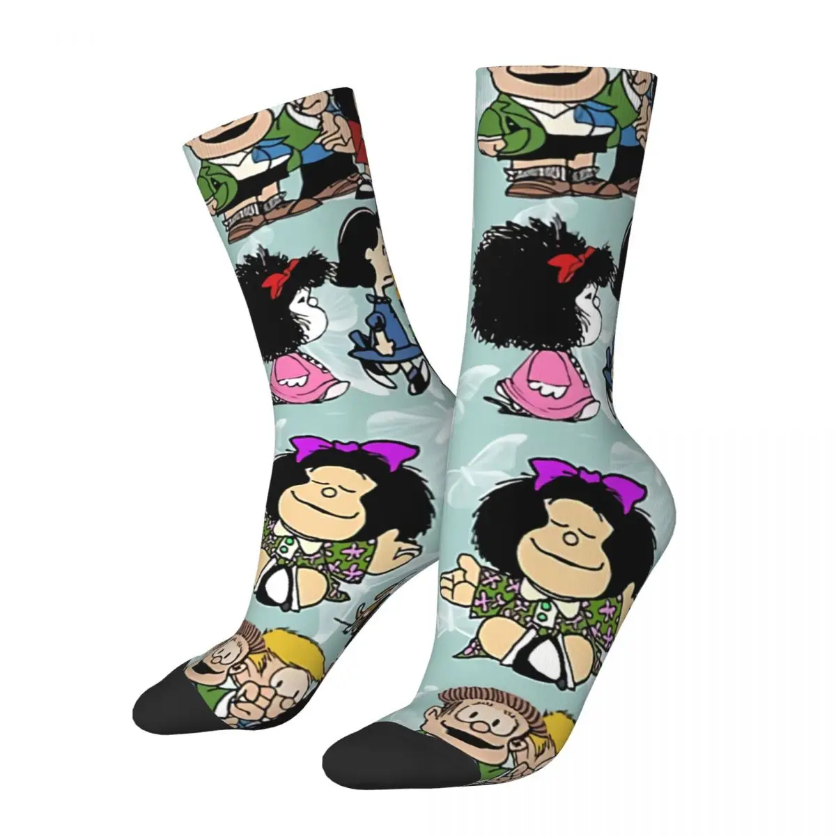 Mafalda Miguelito Comic Pattern Men Women Socks Cycling Novelty Spring Summer Autumn Winter Stockings Gift
Mafalda Miguelito Comic Pattern Men Women Socks Cycling Novelty Spring Summer Autumn Winter Stockings Gift