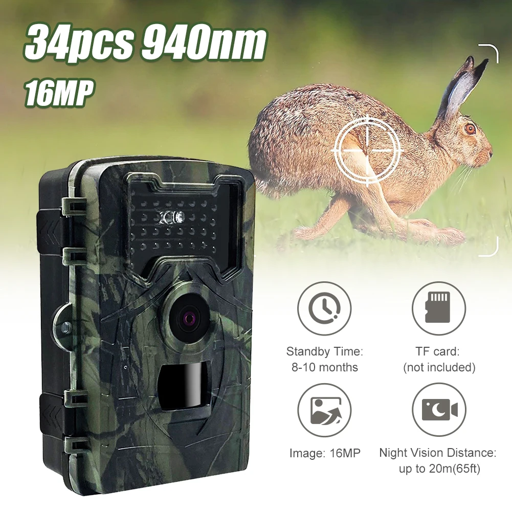 Outdoor Wildlife Mini Camera Monitoring 16MP 1080P With Night Vision Motion Activated 0.2s Trigger Time Waterproof Trail Camera
Outdoor Wildlife Mini Camera Monitoring 16MP 1080P With Night Vision Motion Activated 0.2s Trigger Time Waterproof Trail Camera