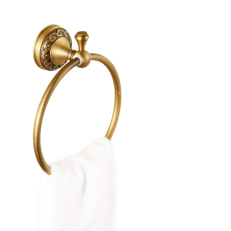 European Antique Solid Brass Pendant Set Bathroom Racks Retro Towel Rack Bathroom Accessories Wall Mounted Bathroom Products
European Antique Solid Brass Pendant Set Bathroom Racks Retro Towel Rack Bathroom Accessories Wall Mounted Bathroom Products