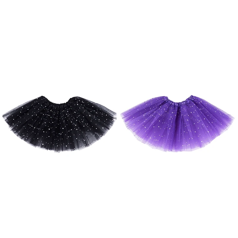 2PCS Smart Baby Girl Clothes Stars Sequins Petticoat Ballet Dance Fluffy Tutu Skirt Purple & Black
2PCS Smart Baby Girl Clothes Stars Sequins Petticoat Ballet Dance Fluffy Tutu Skirt Purple & Black