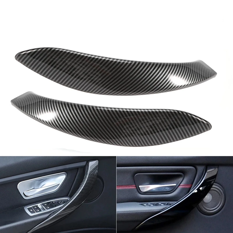 2X Carbon Fiber Door Handle Trim Fit For-BMW 3 4 Series F30 F31 M3 F32 F33 F35 12-18 
2X Carbon Fiber Door Handle Trim Fit For-BMW 3 4 Series F30 F31 M3 F32 F33 F35 12-18