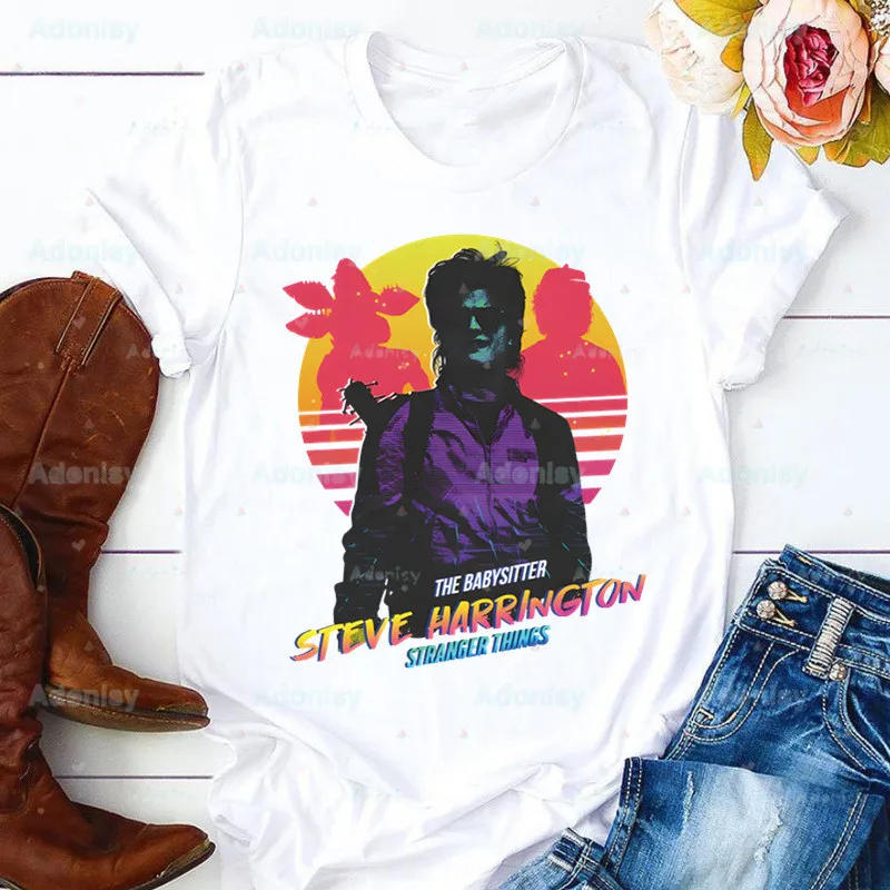 Steve Harrington Women Cartoon Summer Stranger Things T-shirts Top Harajuku 90S T Shirt Ladies Womens Graphic Female Tee T-Shirt
Steve Harrington Women Cartoon Summer Stranger Things T-shirts Top Harajuku 90S T Shirt Ladies Womens Graphic Female Tee T-Shirt