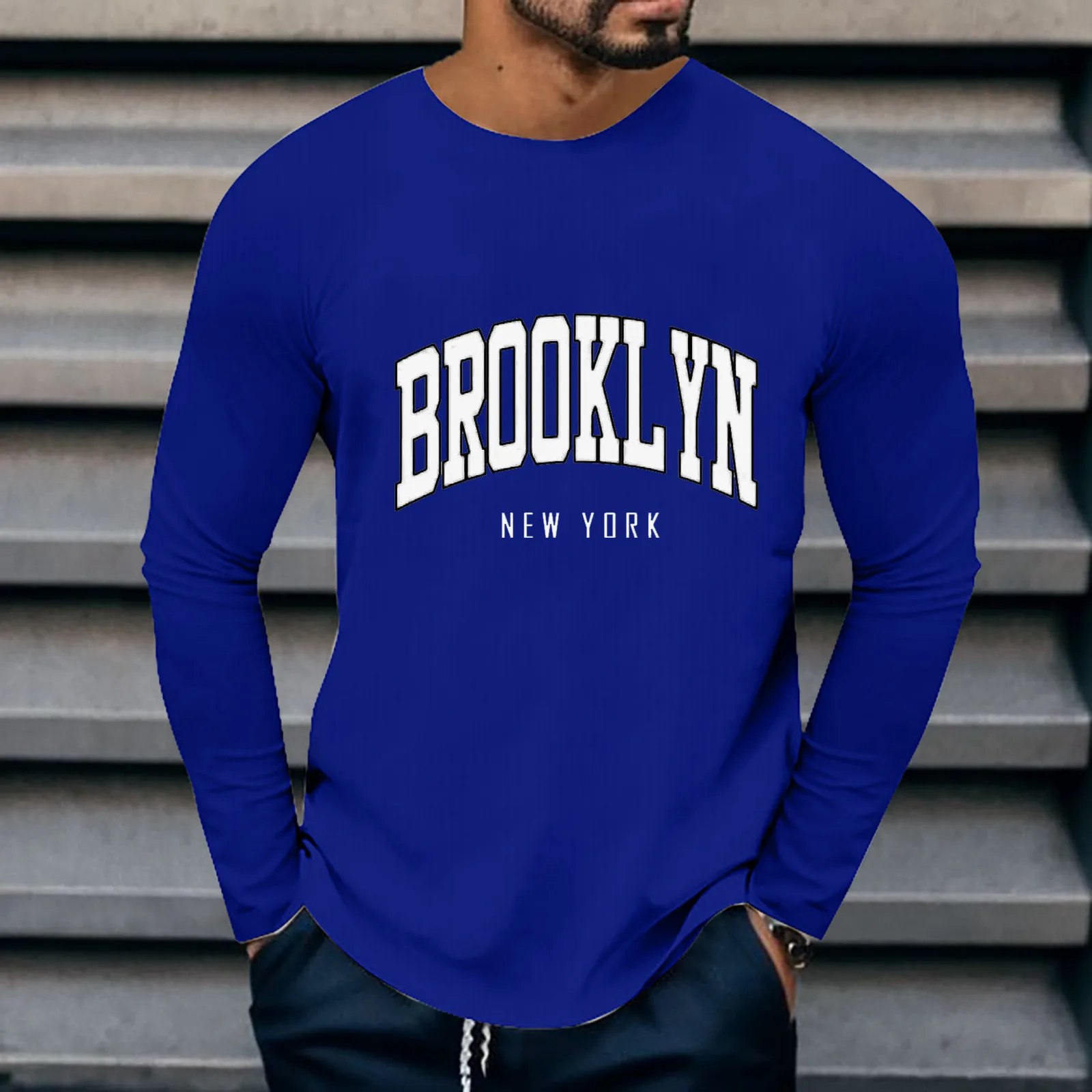 Brookl Yn Men'S T-Shirts Tops Letter Print Oversize Long-Sleeve T Shirt Shirt O-Neck Solid Color Harajuku Streetwear Clothing
Brookl Yn Men'S T-Shirts Tops Letter Print Oversize Long-Sleeve T Shirt Shirt O-Neck Solid Color Harajuku Streetwear Clothing
