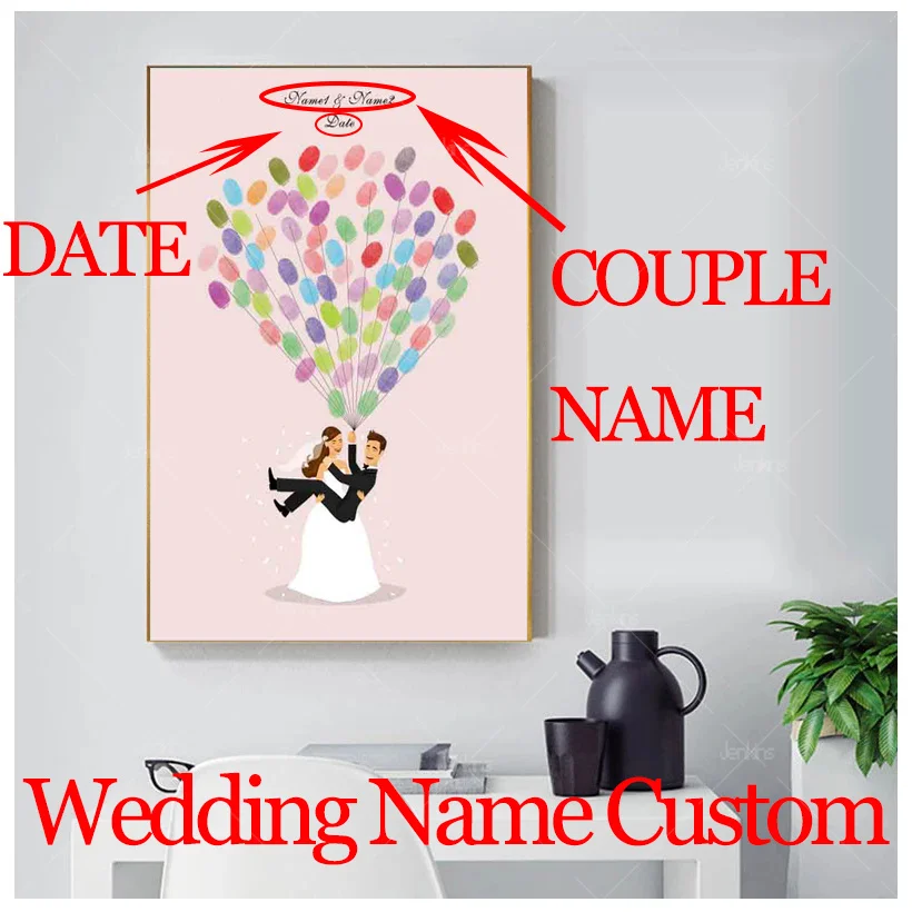 Wedding Husband Wife Name Date Custom Made Fingerprints Tree Canvas Painting Wall Art Poster Prints For Living Room Home Decor
Wedding Husband Wife Name Date Custom Made Fingerprints Tree Canvas Painting Wall Art Poster Prints For Living Room Home Decor