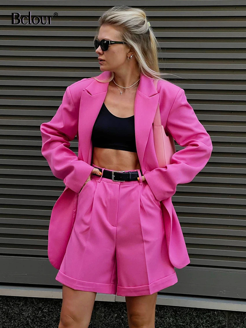 Bclout Elegant Shorts Two Piece Sets Womens Outfits Office Long Sleeve Loose Blazers Fashion Solid Wide Leg Shorts Suits Vintage
Bclout Elegant Shorts Two Piece Sets Womens Outfits Office Long Sleeve Loose Blazers Fashion Solid Wide Leg Shorts Suits Vintage